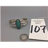 Image 9 : Turquoise and Sterling Silver Cuff Bracelet