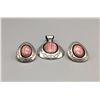 Image 3 : Rhodochrosite Set and Pottery Earrings