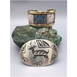 Belt Buckle and Bracelet