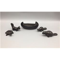 Group of Pueblo Pottery Figures