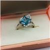 Image 2 : 14K BLUE TOPAZ 2.88 CT 3.35GM RING