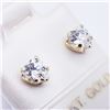 Image 2 : 9K  HEART SHAPED CZ STUD EARRINGS