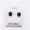 Image 2 : 10K  SAPPHIRE STUD (1.5CT) EARRINGS