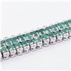 Image 2 : SILVER MIX CUT EMERALD (12CT) BRACELET