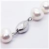 Image 2 : SILVER FRESH WATER PEARL BEAD WITH CLASP (51G) (9 INCH LENGTH) NECKLACE