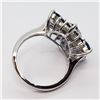 Image 3 : SILVER FLOWER SHAPED CZ RING