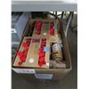 Image 2 : STACKABLE PLASTIC STORAGE DRAWERS WITH CRACK & BOX OF LED STRING LIGHT XMAS DECORATIONS