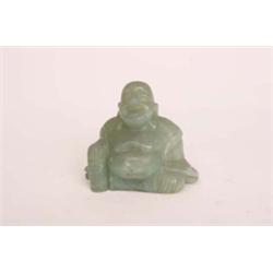 Small Jadeite seated Buddha, 3.50" high