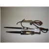 Image 1 : Two WW1 bayonets plus Arab curved dagger all with sheaths