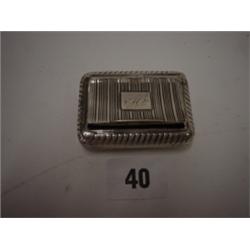 Small silver vinaigrette hallmarked Birmingham 1816 possibly by Samuel Pemberton, with silver gilt i