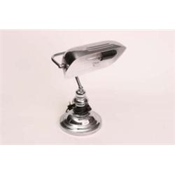 Chrome retro style desk lamp, 15" high