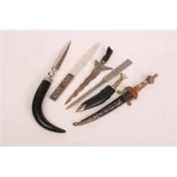 Quantity of various decorative paper knives, six in total