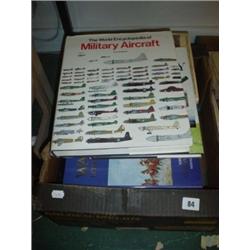 Box of contemporary books on military, war etc.