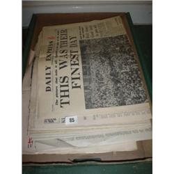 Small quantity of scrap books containing WW2 newspaper articles etc. plus newspapers from the same p