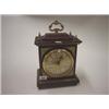 Image 1 : Mahogany cased mantle clock with brass dial and quartz movement