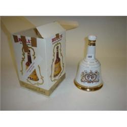 Boxed Wade Bells whiskey decanter, full