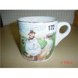 Adams pottery ale mug marked ER1955 entitled 'Here's Ta Me An Ma Wife's 'Usband' 4" high, 1884-1927
