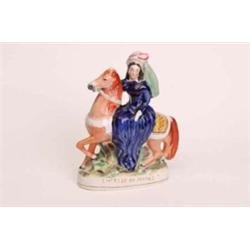 19th century Staffordshire flatback figure 'Empress of France' 13" high