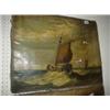Image 1 : Two 19th century unframed seascape oils on canvas, 17x21" in need of restoration