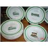 Image 2 : Commemorative railway pottery, comprising of soup tureen with cover, eight dinner plates, eight soup