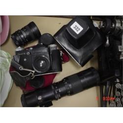 Zenit-E camera with three lens