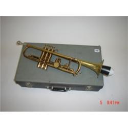 Brass trumpet by Loosey and Hawks Ltd in need of loving care
