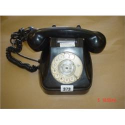 Black bakelite table phone