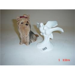 Sylvac Terrier No 5027 5.50" high plus Royal Doulton 'Images' always forever doves
