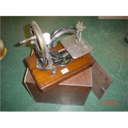 Wilcocks and Gibbs sewing machine stamped New York