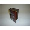 Image 1 : Amber bakalite trinket box in the form of a book, cast spine and hinges 6x4"