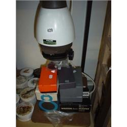 Quantity of photography equipment to include miniature close-up bellows attachment