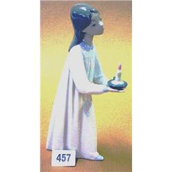 Lladro figure of girl with candle No 4868, 8" high (original box)