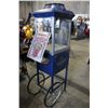 Image 1 : BLUE ROYAL HOME THEATER POPCORN MACHINE WITH METAL SIGN "HOT BUTTERED POPCORN"