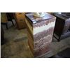 Image 1 : STONE GALLERY 3.5' TALL OPAQUE LIGHT-UP PEDESTAL DISPLAY STAND