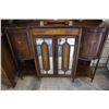 Image 2 : 1890'S ENGLISH SIDEBOARD WITH INLAID MARQUETRY AND CURVED GLASS