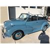 Image 2 : 1960 MORRIS MINOR, BLUE, TWO DOOR CONVERTIBLE, GASOLINE, VIN # MAT3L793229, NO ICBC CLAIMS, ENGINE