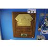 Image 1 : NAVISTAR CUSTOMER SATISFACTION TRAINING PLAQUE DATED JUNE 1, 1998