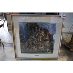 FRAMED LIMITED EDITION PRINT 2632/4500 -  COLLEGE OF MAGICAL KNOWLEDGE  BY JAMES C. CHRISTENSEN