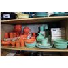 Image 2 : LARGE LOT OF VINTAGE GENUINE FIESTA DINNERWARE