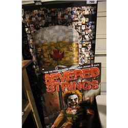 SEVERED STRINGS MOVIE POSTER AND MOLSON CANADIAN BEER SIGN