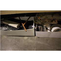 FOUR BOXES OF VINTAGE CLOTHING