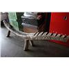 Image 2 : FABULOUS APPROX. 9' LONG FOLK ART CARVED ALLIGATOR BENCH