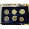 Image 2 : LOT INCLUDING 5 WORLD TRADE CENTER MAY 1, 2011 COMMEMORATIVE COINS, WW2 STICKERS, CENTENNIAL STATE