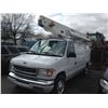 Image 1 : 2001 FORD GIRAFFE, VAN, WHITE, GAS, AUTOMATIC, VIN#1FTSE34L11HB57121, 148,695KMS, RD,PW,PL,AC,