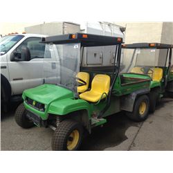 2008 JOHN DEERE GATOR, MOWER, GREEN, ELECTRIC, SERIAL #W04X2ED003600, 3,387 HOURS, NO ICBC