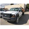 Image 1 : 2006 FORD F550 XL SUPERDUTY, 4DRCREWCAB, WHITE, DIESEL, AUTOMATIC, DUMP BOX, VIN#1FDAW56P26ED08489,