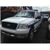 Image 1 : 2004 FORD F150, 2DR EXT CAB, WHITE, GAS, AUTOMATIC, VIN#1FTPX14534NB76765, 260,300KMS,