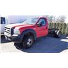 Image 1 : 2007 FORD F550 XL SUPERDUTY, FLATDECK, RED, DIESEL, AUTOMATIC, VIN#1FDAF56P87EB45641, TMU *HAS