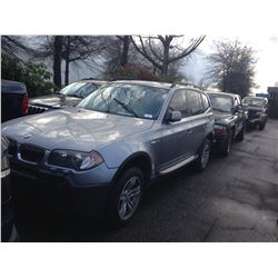 2005 BMW, X3, SILVER, 4DRSW, GAS, AUTOMATIC, VIN#WBXPA93495WD14139, TMU
