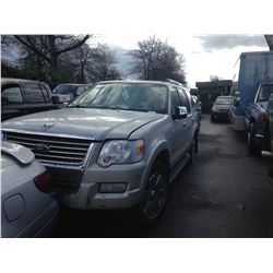 2008 FORD EXPLORER, WHITE, GAS, AUTOMATIC, VIN#1FMEU75856UB04238, TMU